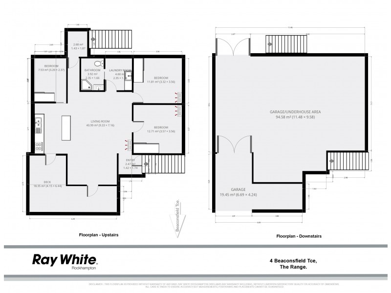 4 Beaconsfield Terrace, The Range QLD 4700 Floorplan