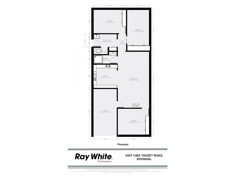 1/263 Thozet Road, Koongal QLD 4701 Floorplan