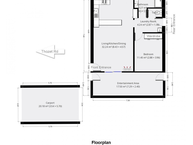 2/400 Thozet Road, Frenchville QLD 4701 Floorplan