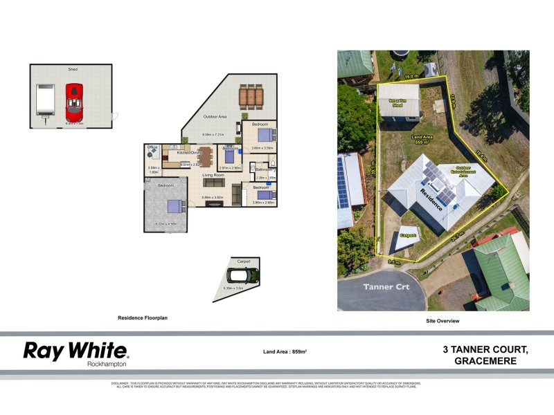 3 Tanner Court, Gracemere QLD 4702 Floorplan