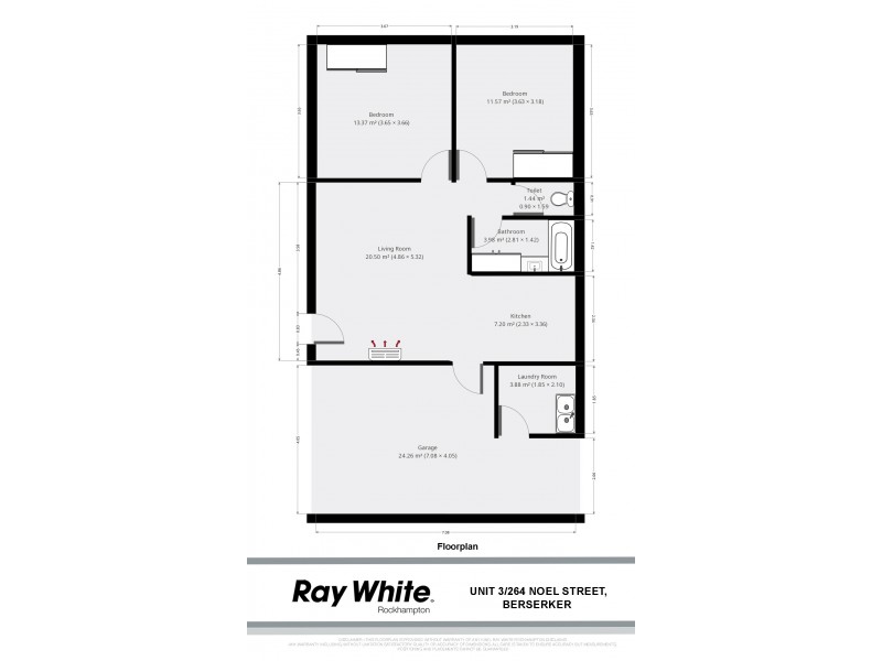 3/264 Noel Street, Berserker QLD 4701 Floorplan