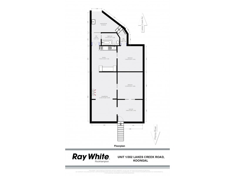 1/352 Lakes Creek Road, Koongal QLD 4701 Floorplan