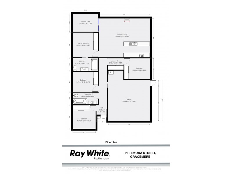 61 Temora Street, Gracemere QLD 4702 Floorplan