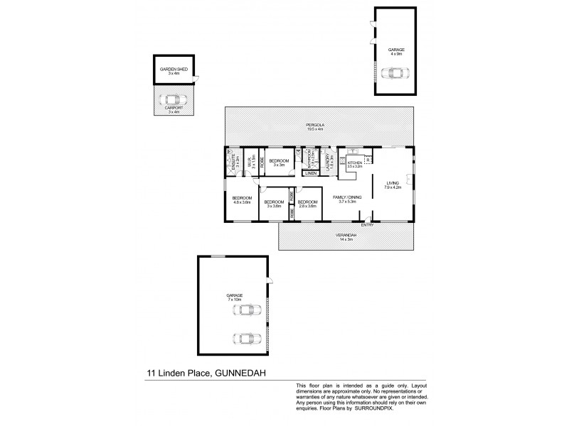 11 Linden Place, Gunnedah NSW 2380 Floorplan