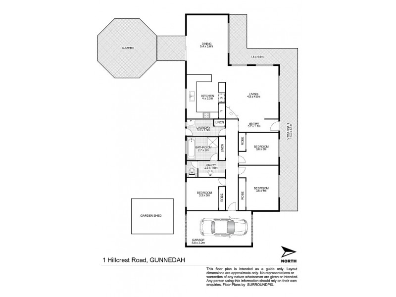 1 Hillcrest Road, Gunnedah NSW 2380 Floorplan