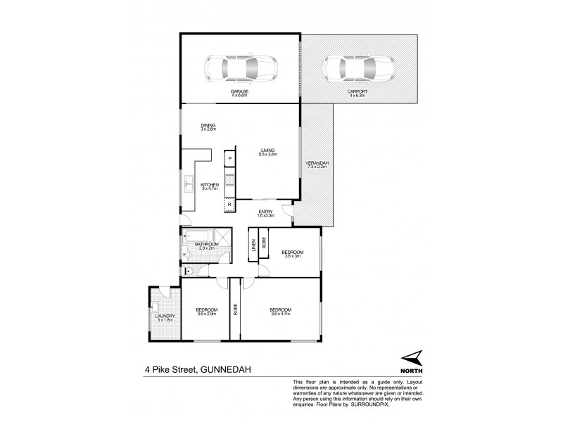 4 Pike Street, Gunnedah NSW 2380 Floorplan