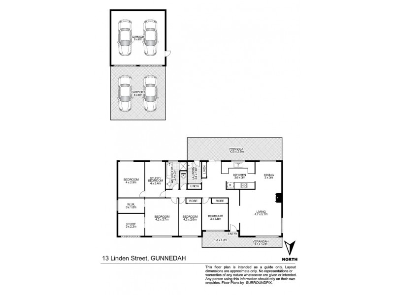 13 Linden Place, Gunnedah NSW 2380 Floorplan