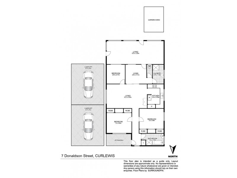 7 Donaldson Street, Curlewis NSW 2381 Floorplan