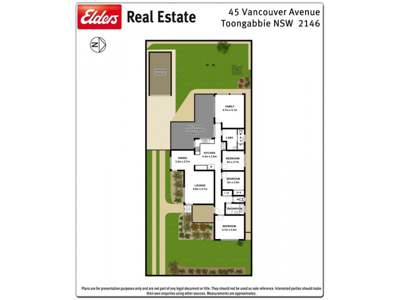 45 Vancouver Avenue, Toongabbie NSW 2146 Floorplan