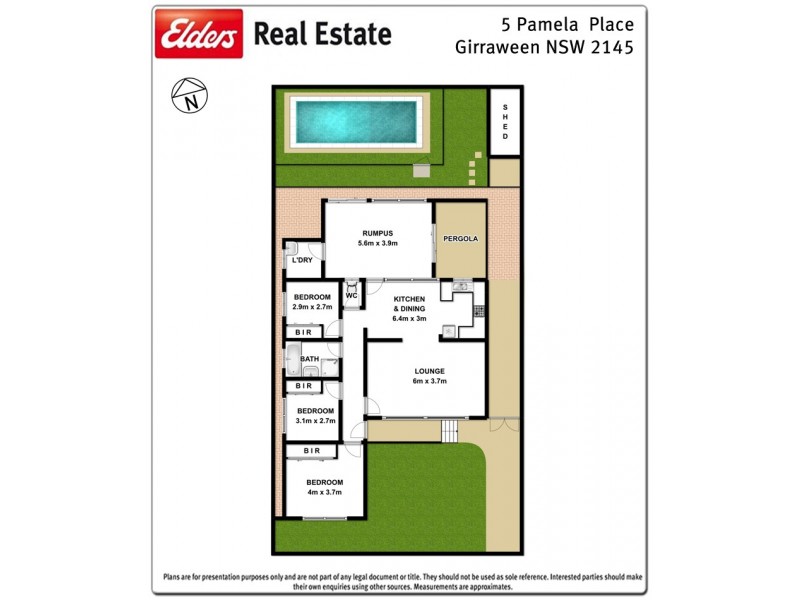 5 Pamela Place, Girraween NSW 2145 Floorplan