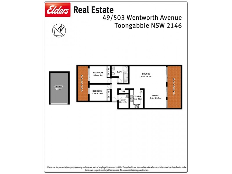 49/503-507 Wentworth Avenue, Toongabbie NSW 2146 Floorplan
