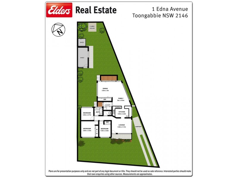1 Edna Avenue, Toongabbie NSW 2146 Floorplan