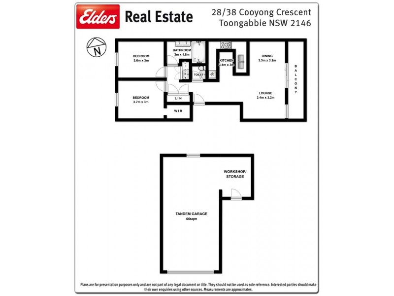 28/38 Cooyong Crescent, Toongabbie NSW 2146 Floorplan