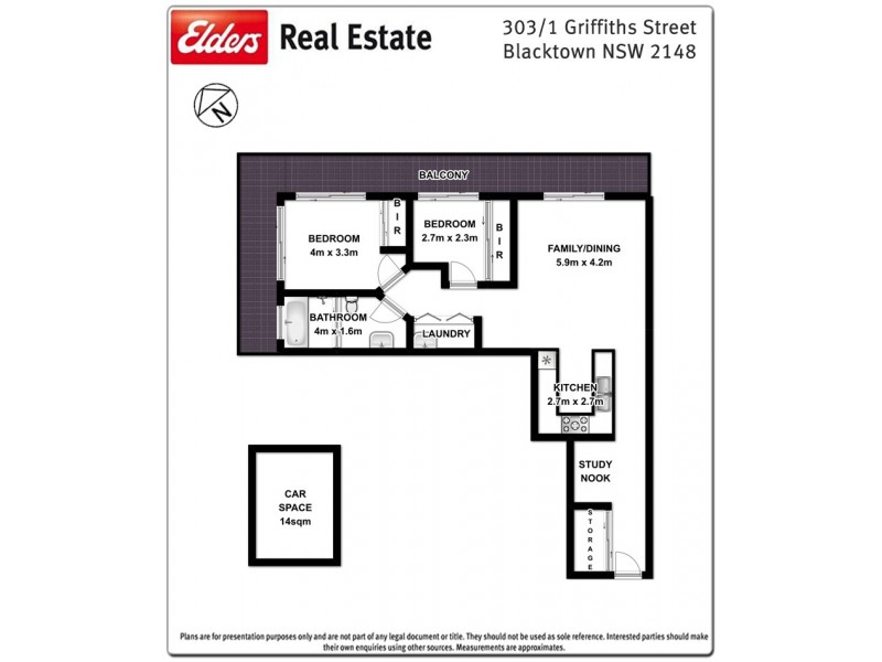 303/1-3 Griffiths Street, Blacktown NSW 2148 Floorplan
