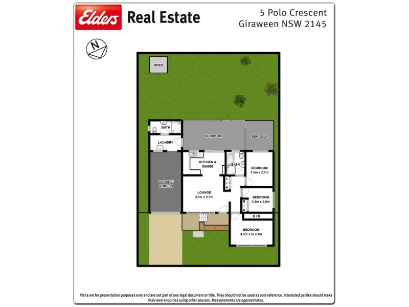 5 Polo Crescent, Girraween NSW 2145 Floorplan