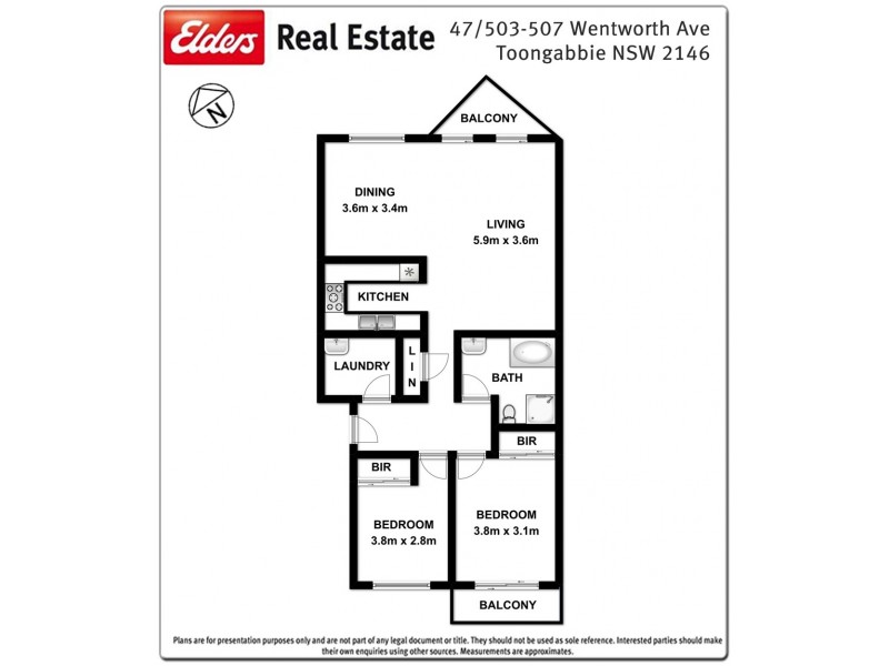 47/503-507 Wentworth Avenue, Toongabbie NSW 2146 Floorplan