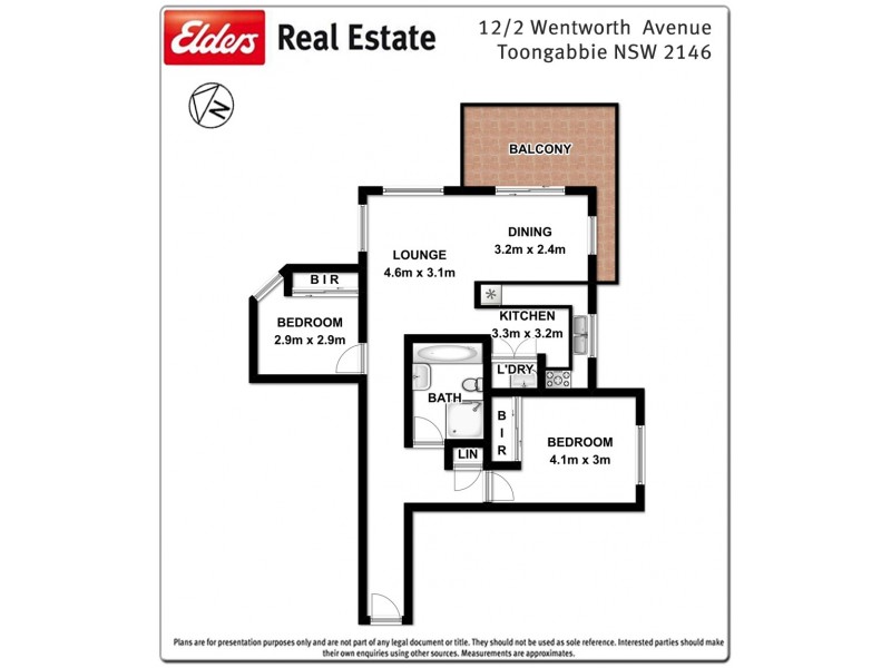 12/2 Wentworth Avenue, Toongabbie NSW 2146 Floorplan