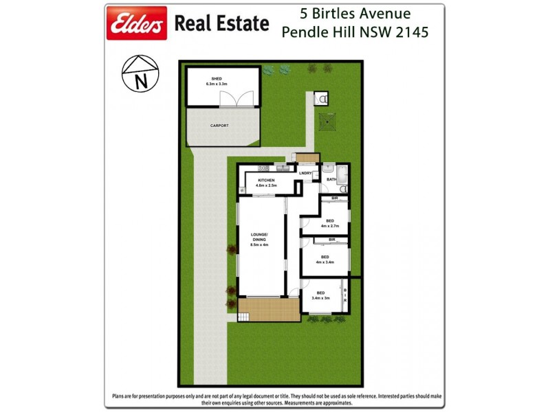 5 Birtles Avenue, Pendle Hill NSW 2145 Floorplan