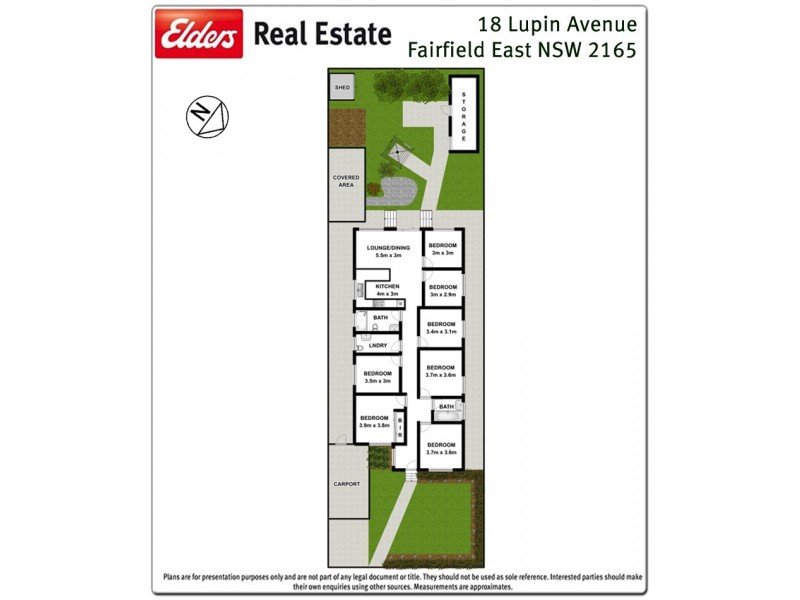 18 Lupin Avenue, Fairfield East NSW 2165 Floorplan