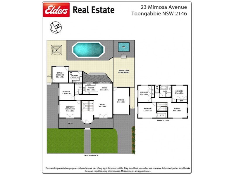 23 Mimosa Avenue, Toongabbie NSW 2146 Floorplan