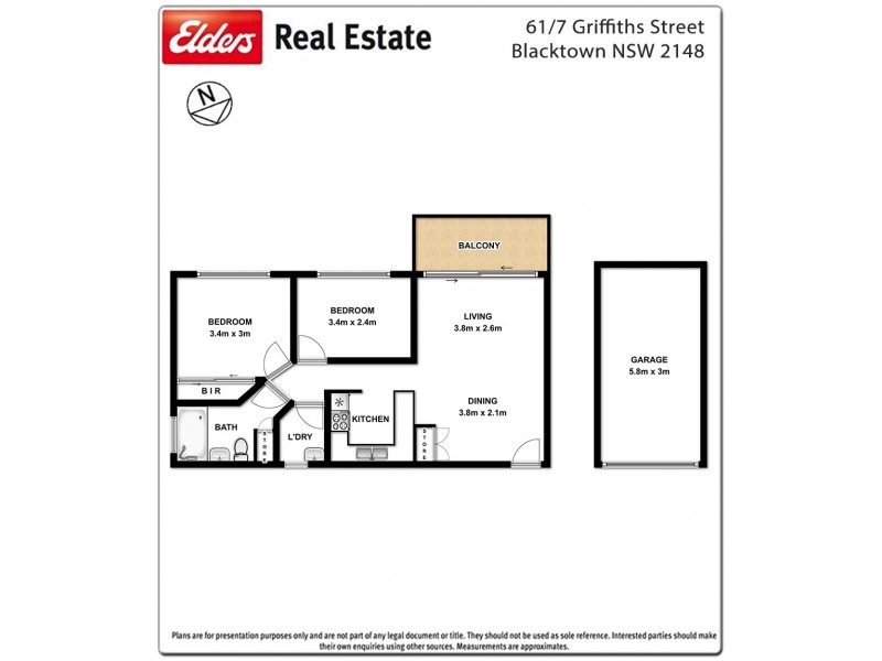 61/7 Griffiths Street, Blacktown NSW 2148 Floorplan