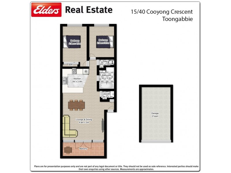 15/40 Cooyong Crescent, Toongabbie NSW 2146 Floorplan