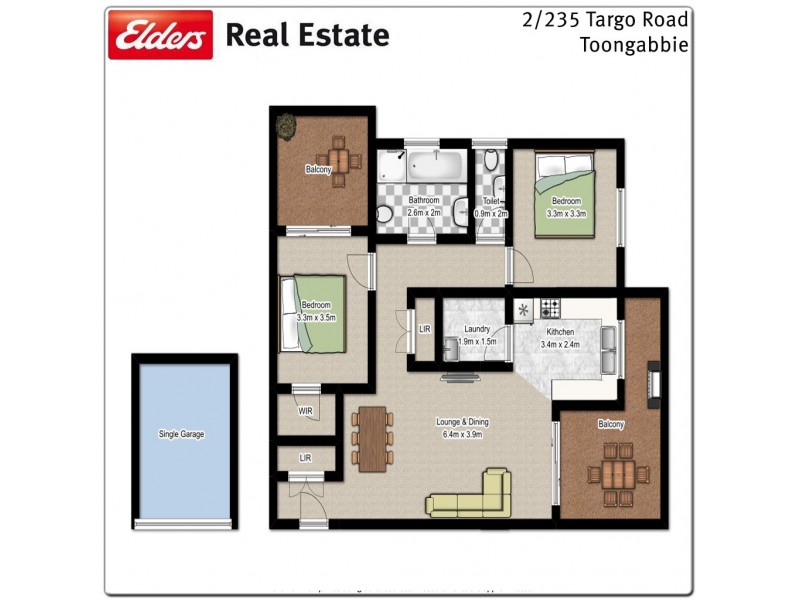2/235 Targo Road, Toongabbie NSW 2146 Floorplan
