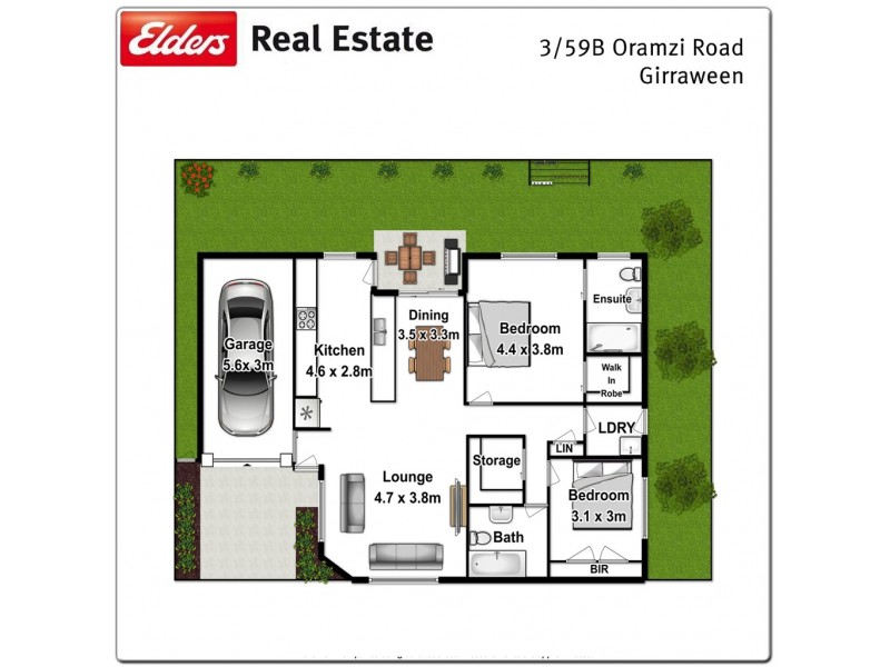 3/59B Oramzi Road, Girraween NSW 2145 Floorplan