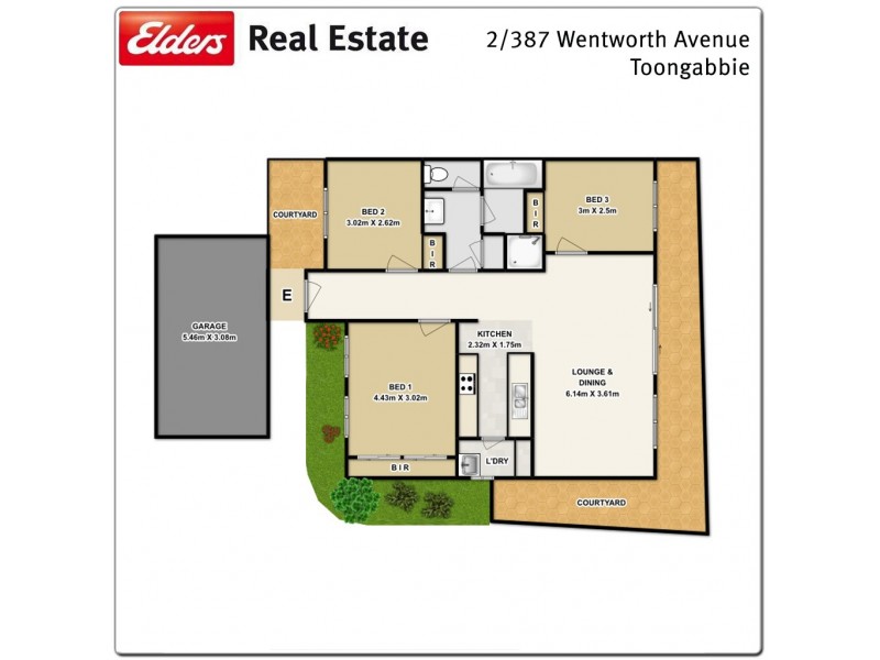 2/387 Wentworth Avenue, Toongabbie NSW 2146 Floorplan
