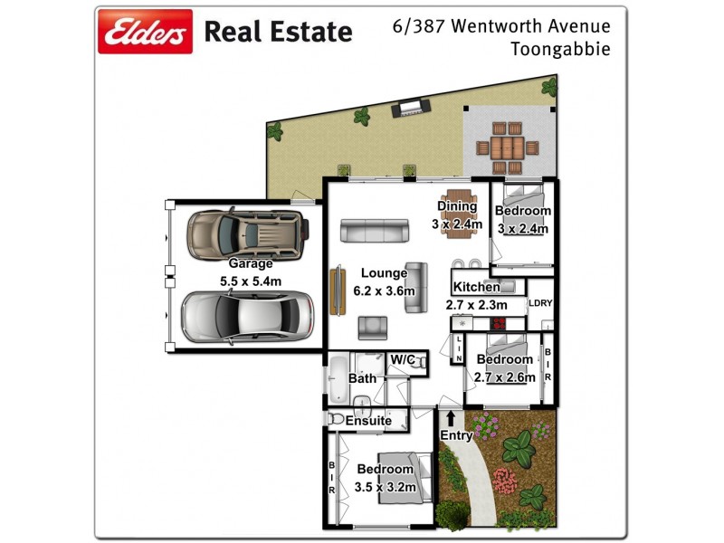 6/387 Wentworth Avenue, Toongabbie NSW 2146 Floorplan