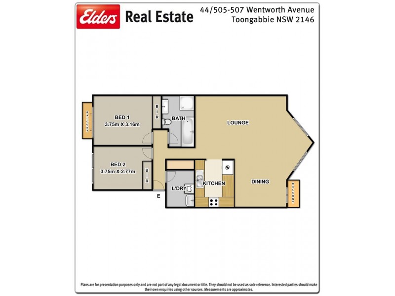 44/505-507 Wentworth Avenue, Toongabbie NSW 2146 Floorplan