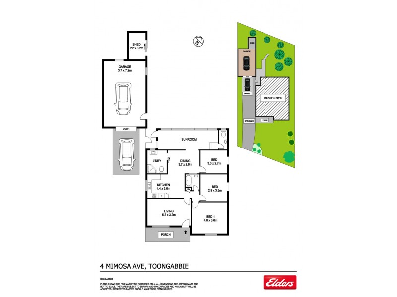 4 Mimosa Avenue, Toongabbie NSW 2146 Floorplan