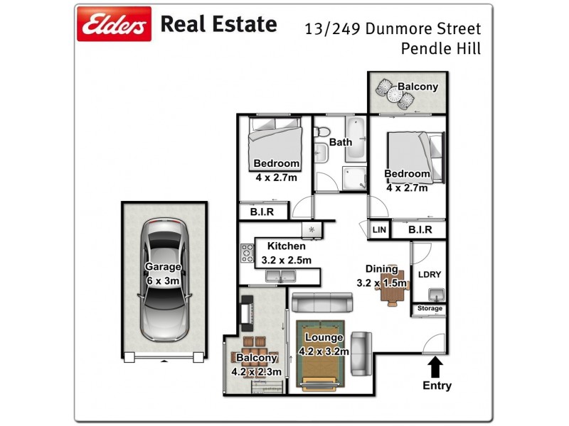13/249 Dunmore Street, Pendle Hill NSW 2145 Floorplan