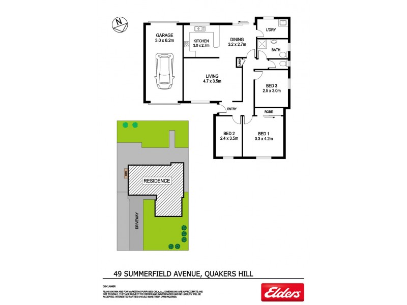 49 Summerfield Avenue, Quakers Hill NSW 2763 Floorplan