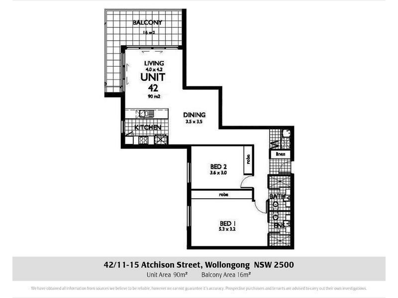 42/11-15 Atchison Street, Wollongong NSW 2500 Floorplan