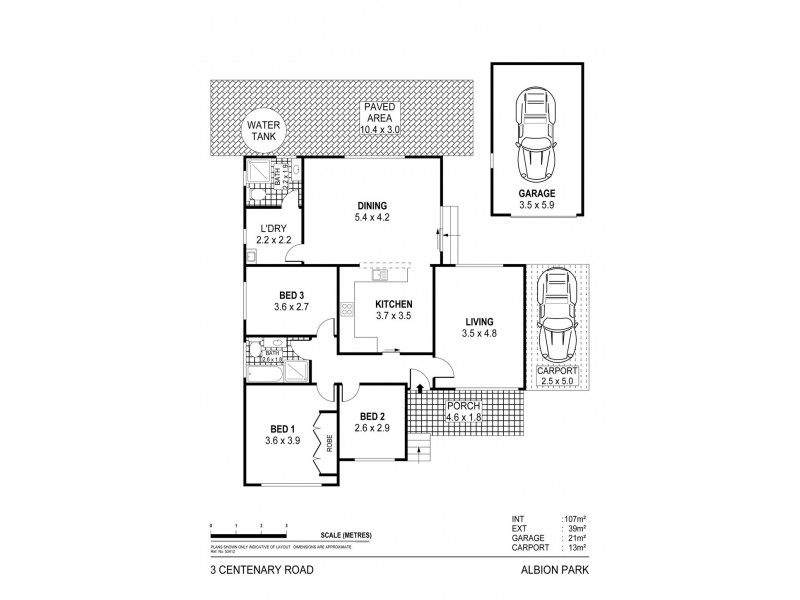 3 Centenary Road, Albion Park NSW 2527 Floorplan