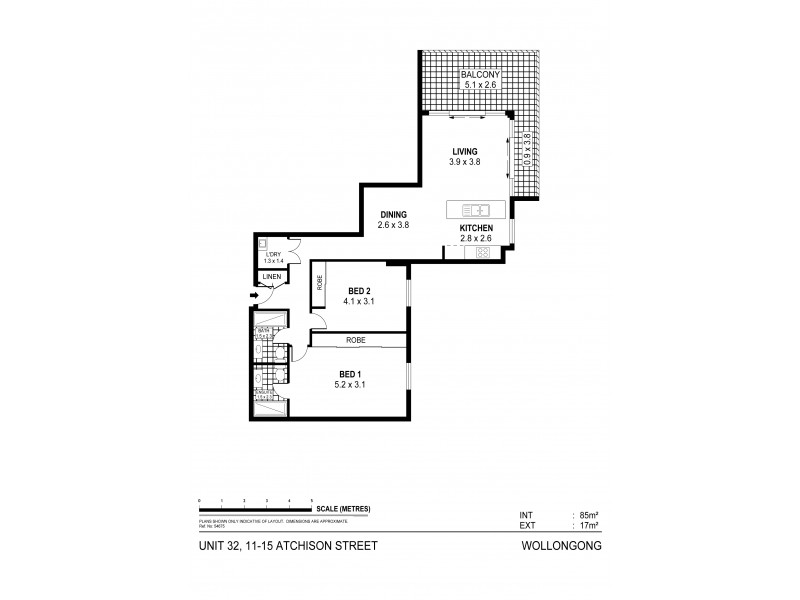 32/11-15 Atchison Street, Wollongong NSW 2500 Floorplan