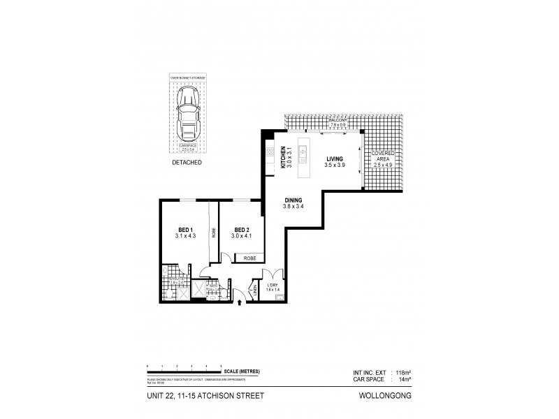 22/11-15 Atchison Street, Wollongong NSW 2500 Floorplan