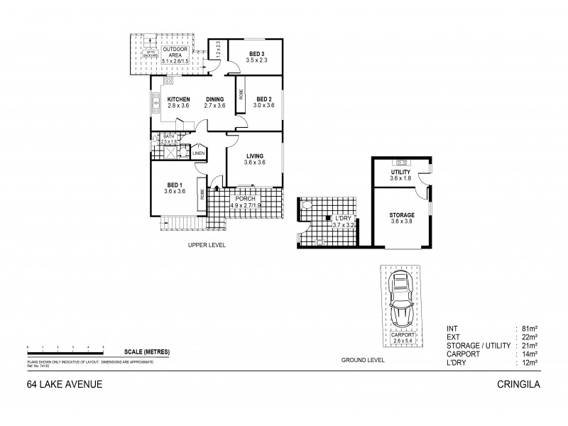 64 Lake Avenue, Cringila NSW 2502 Floorplan