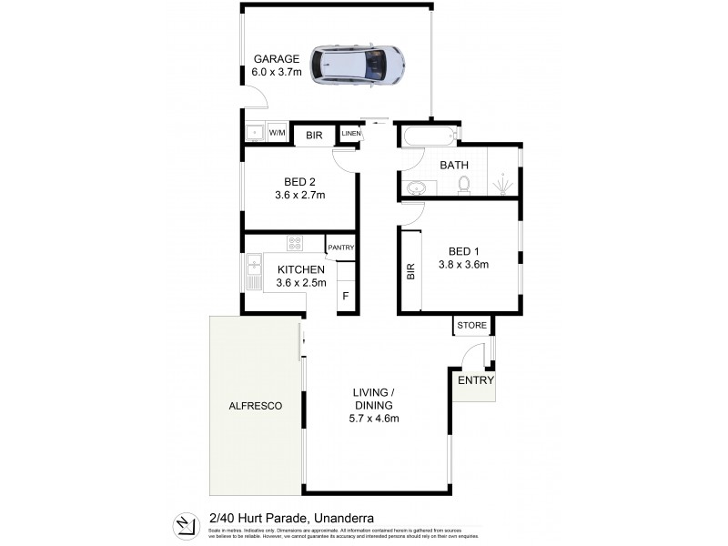 2/40 Hurt Parade, Unanderra NSW 2526 Floorplan