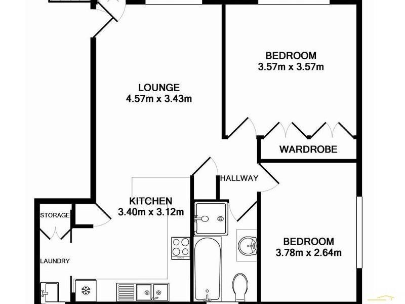 2/21 Campbell Street, Wollongong NSW 2500 Floorplan