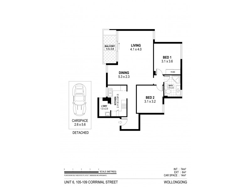 6/105-109 Corrimal Street, Wollongong NSW 2500 Floorplan