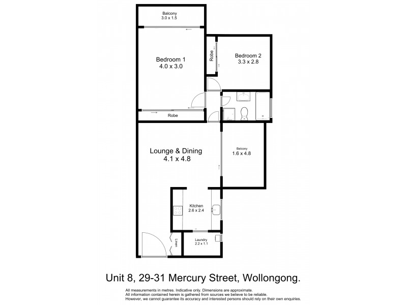 8/29-31 Mercury Street, Wollongong NSW 2500 Floorplan