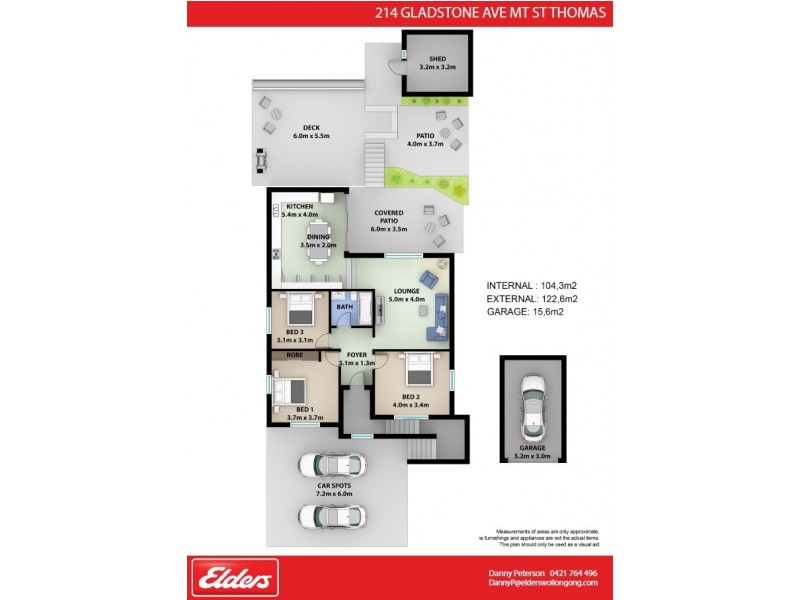 214 Gladstone Avenue, Mount Saint Thomas NSW 2500 Floorplan