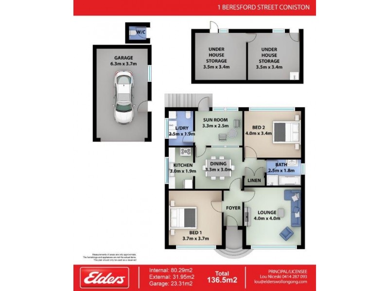 1 Beresford Street, Coniston NSW 2500 Floorplan