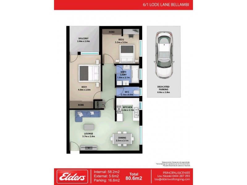 6/1 Lode Lane, Bellambi NSW 2518 Floorplan