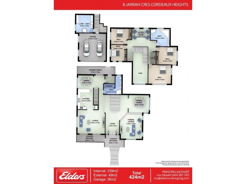 8 Jarrah Crescent, Cordeaux Heights NSW 2526 Floorplan