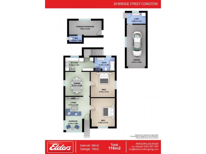 29 Bridge Street, Coniston NSW 2500 Floorplan