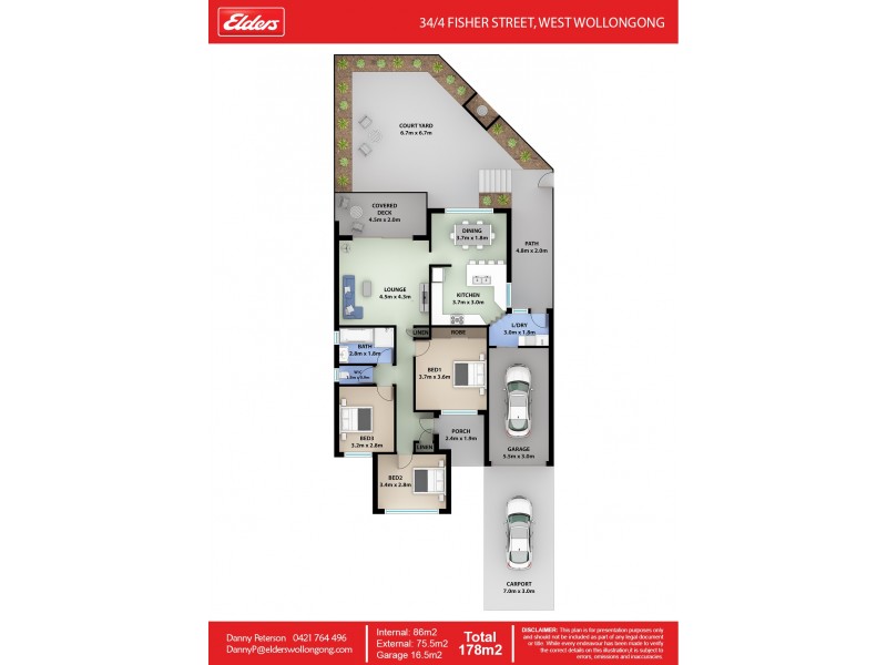 34/4 Fisher Street, West Wollongong NSW 2500 Floorplan