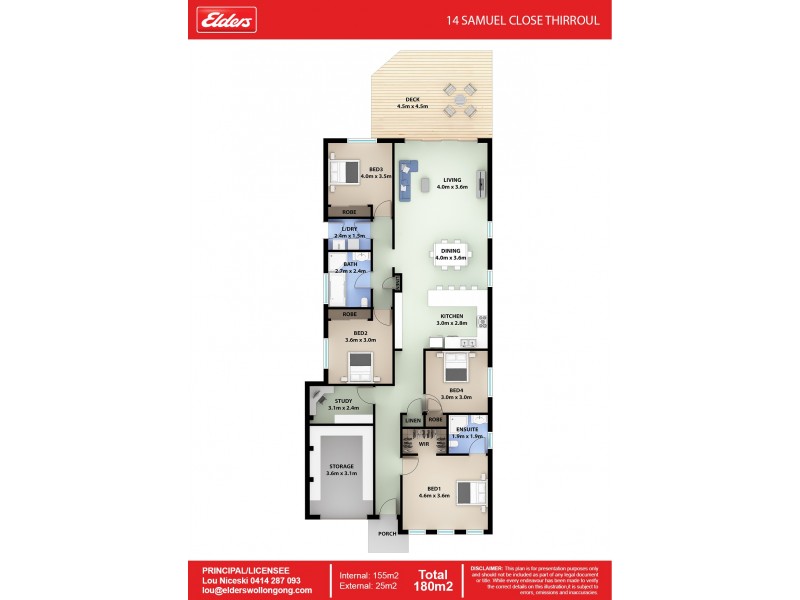 14 Samuel Close, Thirroul NSW 2515 Floorplan
